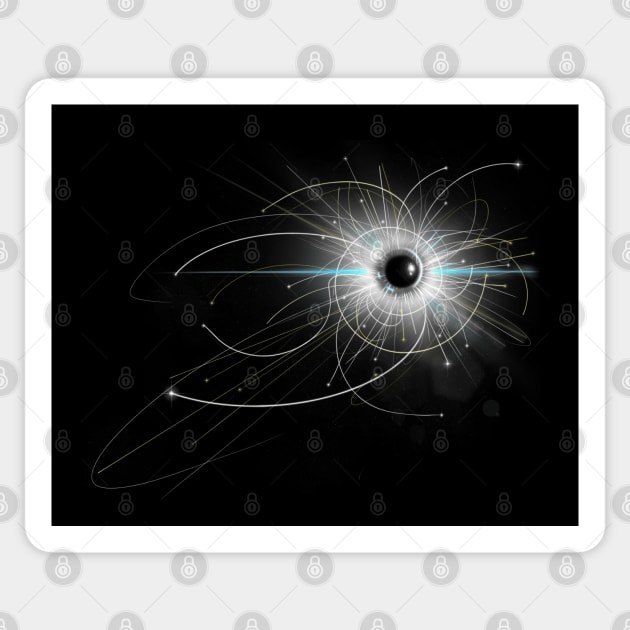 Particle physics: higgs boson Sticker by Blacklinesw9